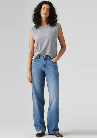A349400570 57 | Baggy Dad Jeans Aus Leinen+ Denim